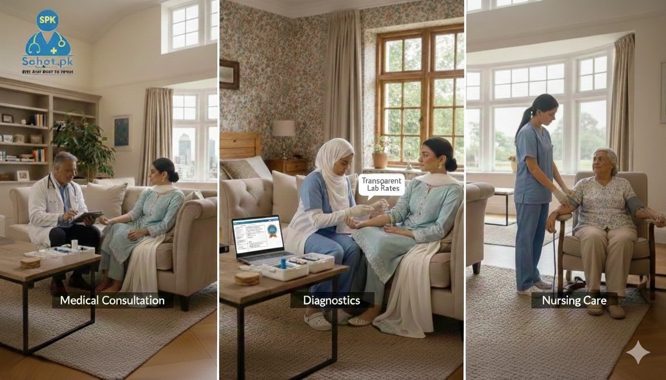 Sehet.pk – Hospital At Home brings expert healthcare services directly to your doorstep. From medical consultations and diagnostics to nursing care and treatments, we ensure professional, reliable, and compassionate healthcare in the comfort of your home. #SehetPK #HospitalAtHome #HomeHealthcare...