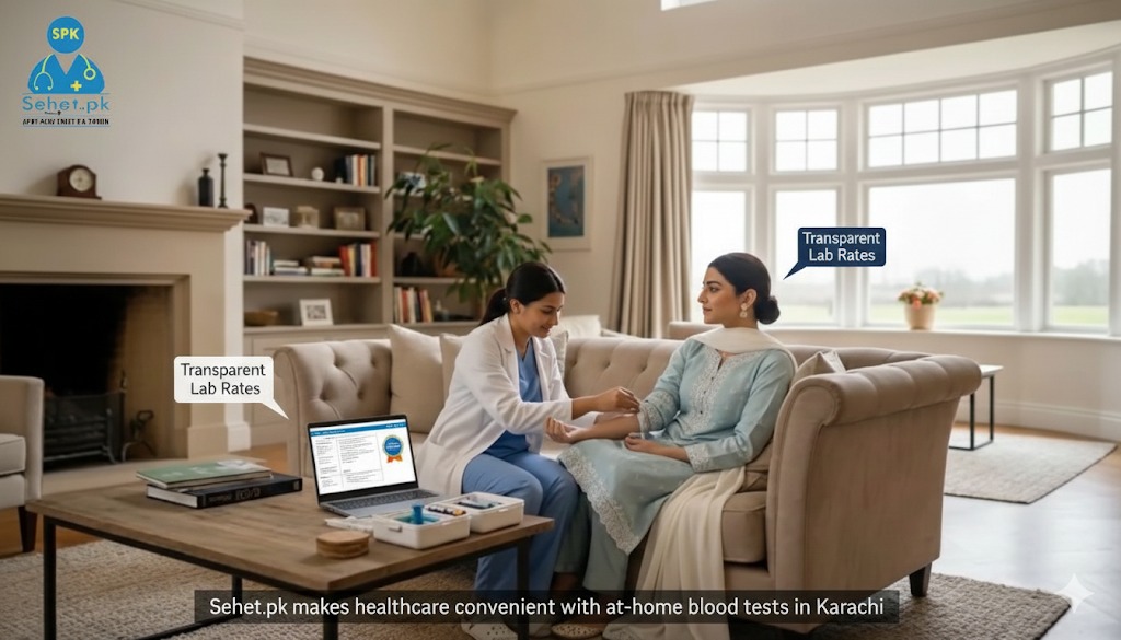 Empowering Working Women
Sehet.pk makes healthcare convenient with at-home blood tests in Karachi, transparent lab rates, doctor-approved reports, and no extra charges. Prioritize your health without interrupting your daily routine.
