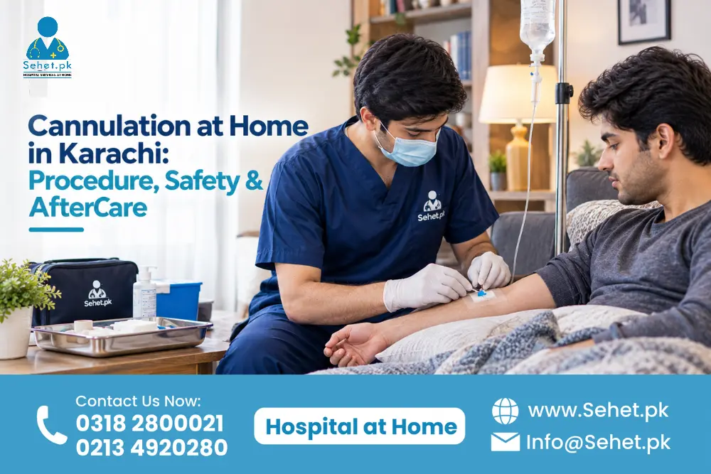 Cannulation at Home in Karachi: Procedure, Safety & Aftercare